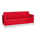 Aiden Three Seater Red Sofa - Space Master Office Furniture