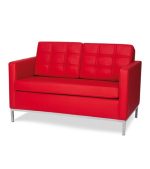 Aiden Two Seater Red Sofa - Space Master Office Furniture