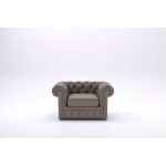 Chesterfield Single Seater Gray Sofa