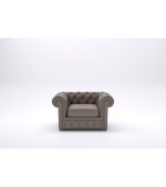 Chesterfield Single Seater Gray Sofa - Space Master Office Furniture