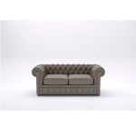 Chesterfield Two Seater Gray Sofa