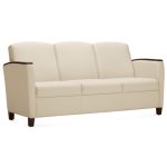 Cozy Three Seater White Sofa