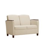 Cozy Two Seater White Sofa - Space Master Office Furniture