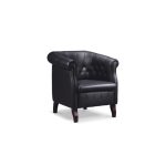 Dune Single Seater Black Sofa