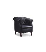Dune Single Seater Black Sofa - Space Master Office Furniture
