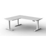 L-Shaped Pro Glid Adjustable Table - Space Master Office Furniture