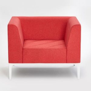 Layla One Seater Red Sofa