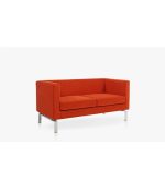 Magi Two Seater Red Sofa - Space Master Office Furniture