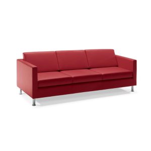 Reese Three Seater Red Sofa