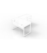 Single Seater L-Shaped - Space Master Office Furniture