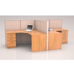 2 Pax L Shape Workstation
