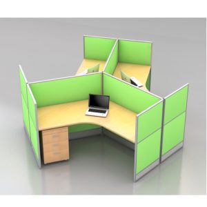 3 Pax 120 Degree Workstation