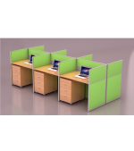 6 Pax Face To Face Workstation - Space Master Office Furniture