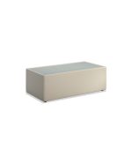 Nook Rectangular White Coffee Table - Space Master Office Furniture
