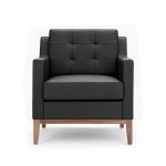 Nova Single Seater Black Sofa