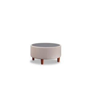 Rio Circular White Wooden Leg Coffee Table