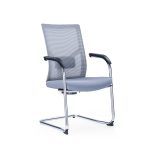 ALI Mesh Visitor Chair Gray Color - Space Master Office Chair Supplier Dubai