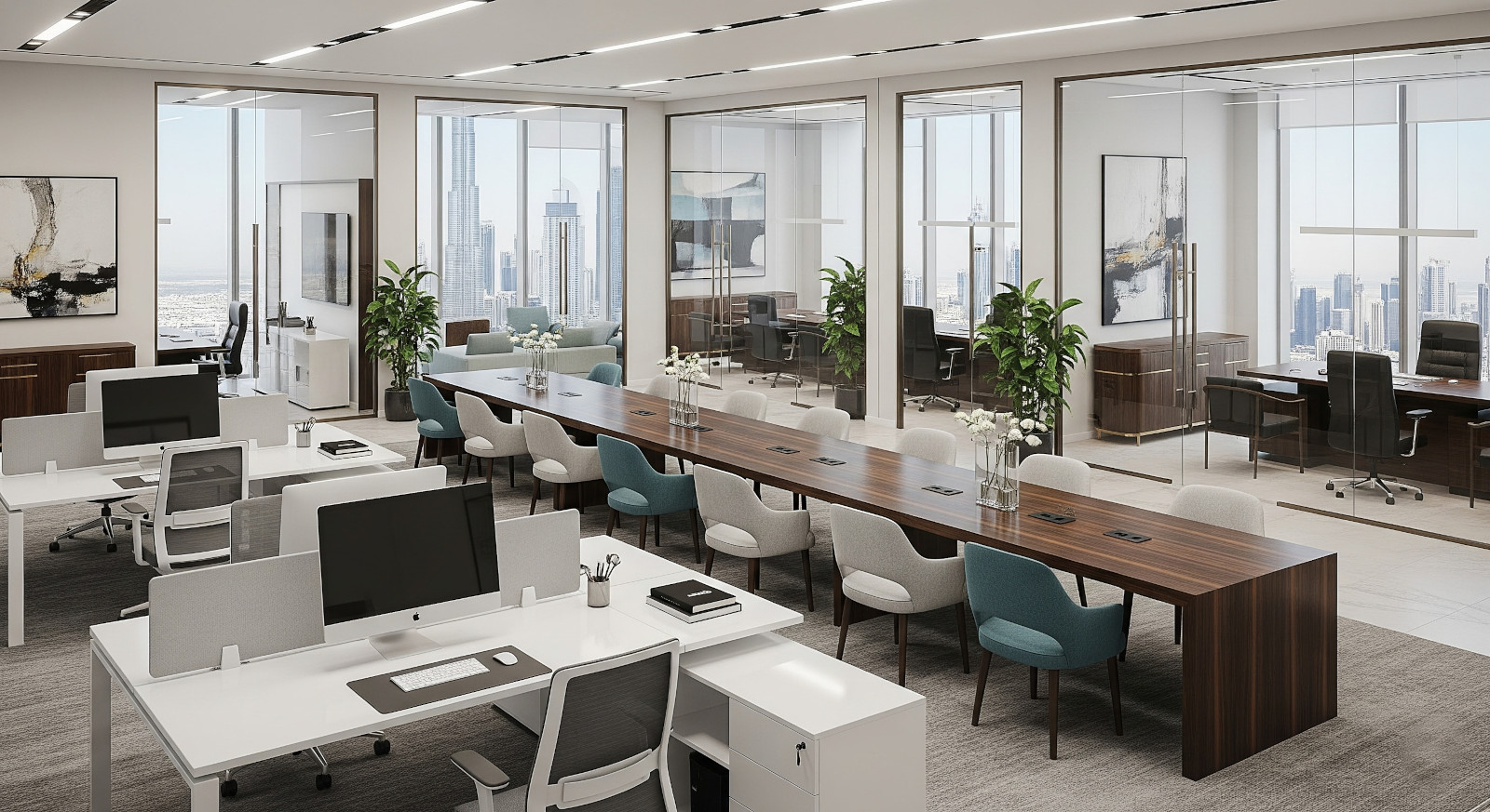 Modern office furniture in Dubai – ergonomic desks and chairs by Space Master