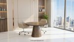 120 dia Round Top High quality Melamine MDF Finished with cone shaped painted/veneer leg