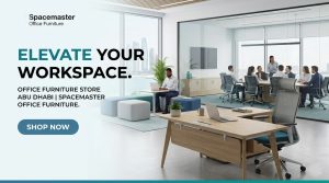 Shop premium office furniture in Abu Dhabi at Spacemaster store. Desks, chairs & complete setups with fast delivery and affordable prices.