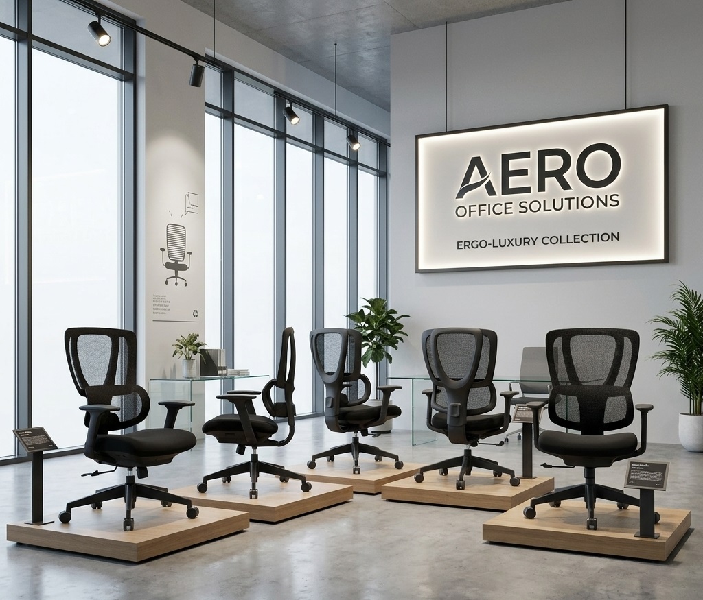 AeroTask Mid-Back Ergonomic Mesh Task Chair