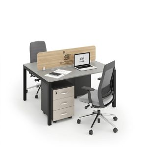 The Space Master Modular Dual-Person Workstation System is engineered to optimize open-plan office layouts with built-in acoustic privacy, integrated lockable storage, and durable commercial-grade finishes.