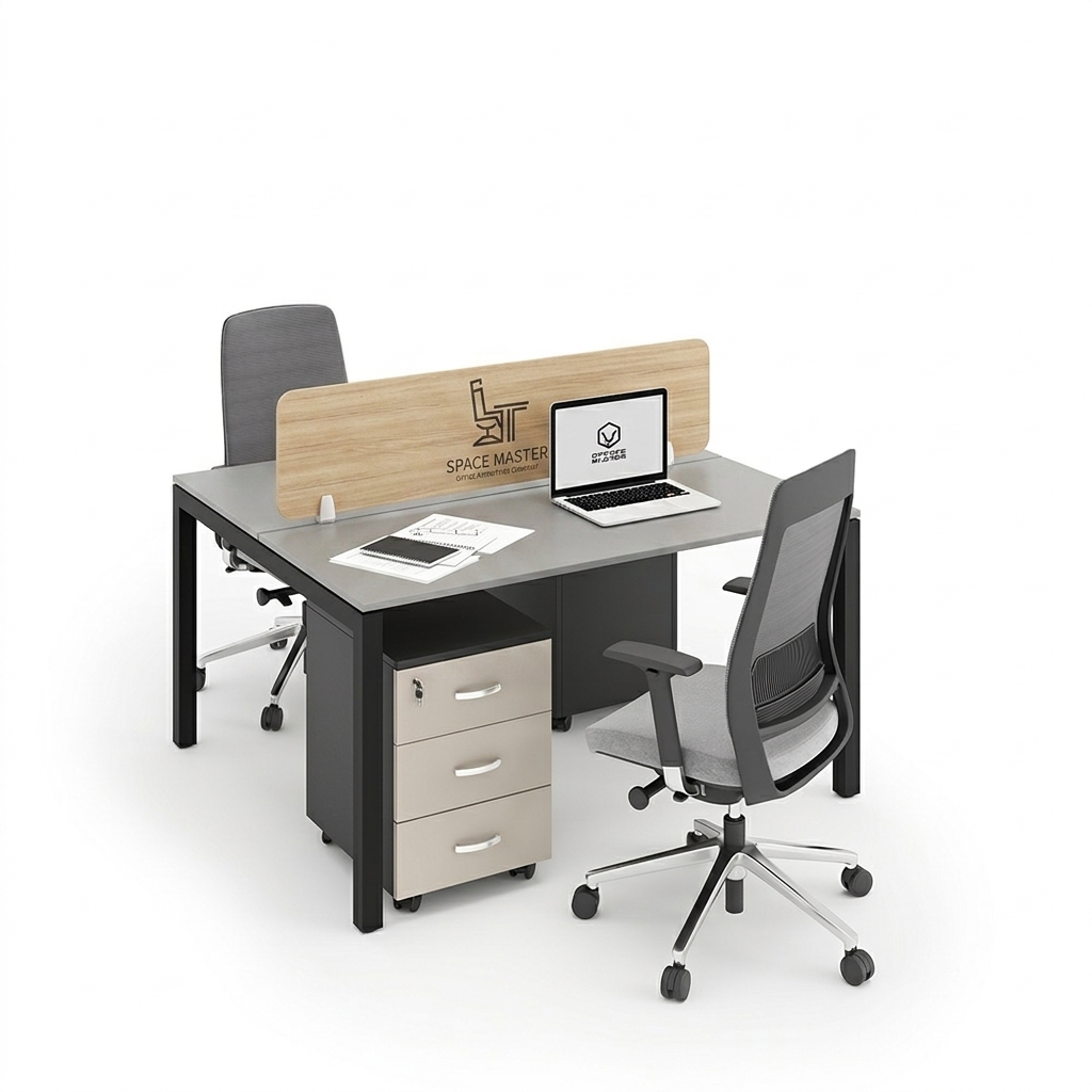 SMW-Workstation-Desks-Face-two-Face-2 The Space Master Modular Dual-Person Workstation System is engineered to optimize open-plan office layouts with built-in acoustic privacy, integrated lockable storage, and durable commercial-grade finishes.
