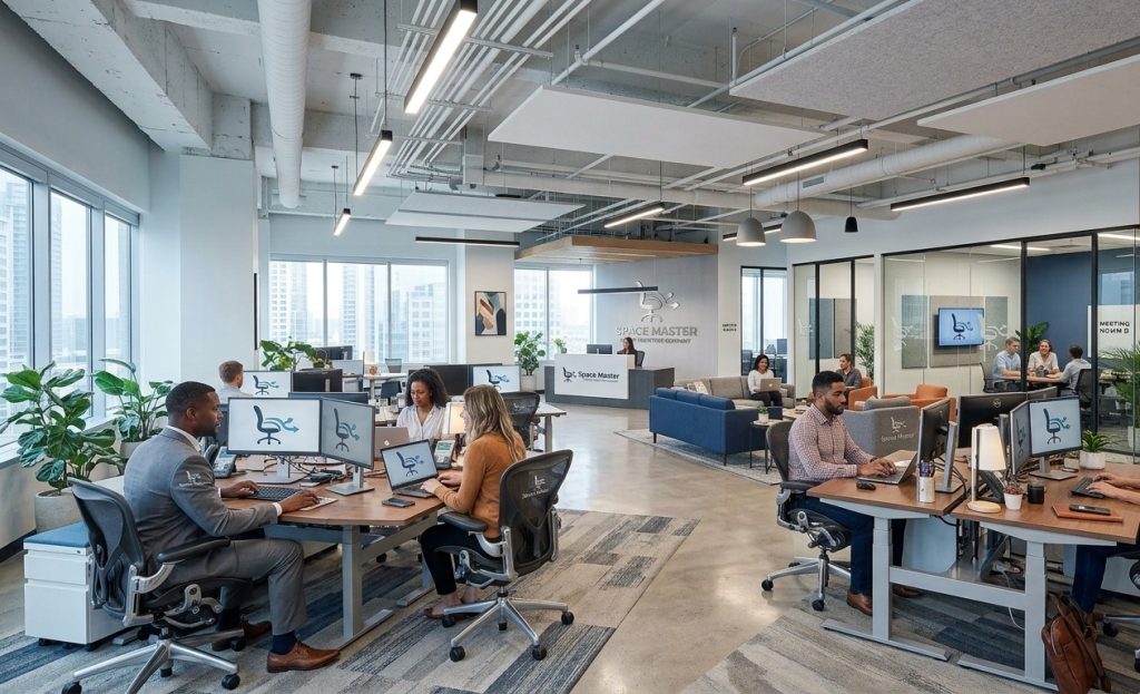 Modern office fit-out and interior design project completed in the GCC