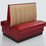 Classic Diner Two-Tone Double Booth Seating