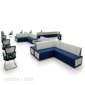 Nexus L-Sectional Modular Work Longue